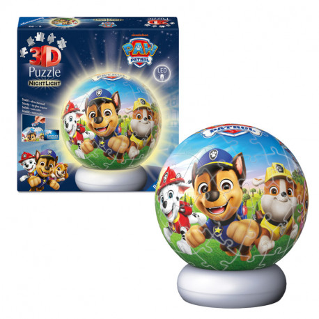 PUZZLE 3D BALL NIGHTLIGHT PAW PATROL