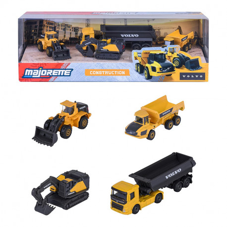 MAJORETTE GIFTPACK 4 VEHICULOS DE CONSTRUCCION VOLVO