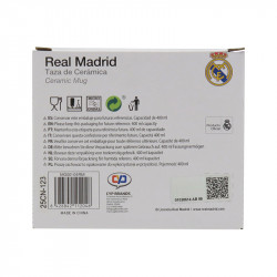 REAL MADRID TAZA BLANCA BICOLOR CAJA