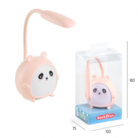 LAMPARA LED PANDA ROSA 