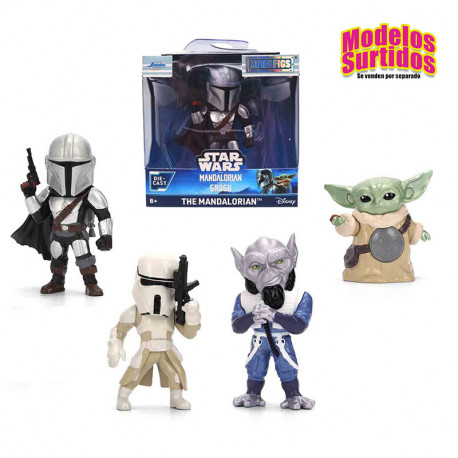 FIGURA METAL 7 cm.STAR WARS THE MANDALORIAN AND GROGU