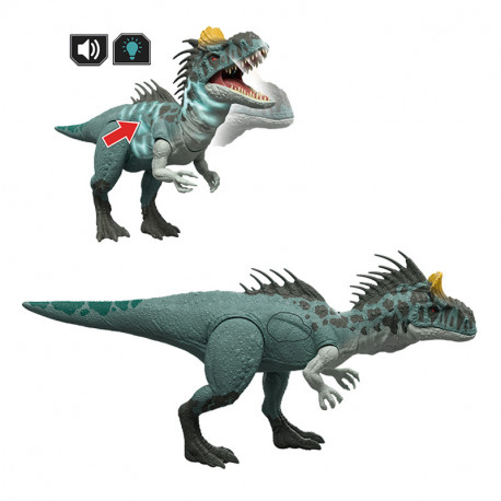 DINOSAURIO JURASSIC WORLD WILD ROAR CRYOLOPHOSAURUS