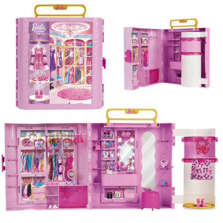 BARBIE DELUXE ARMARIO CON ESTILO PARA ROPA DE MUÑECAS