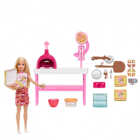BARBIE PIZZERIA CON MUÑECA