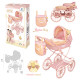 HONEY COCHE DE MUÑECA PLEGABLE 93x80x42