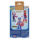 SPIDEY MEGA FIGURA CAPITAN AMERICA 22 CM