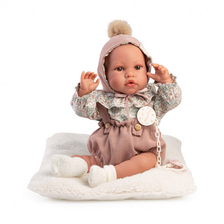 MUÑECA RECIEN NACIDA ERIKA CON RANITA 42 CM