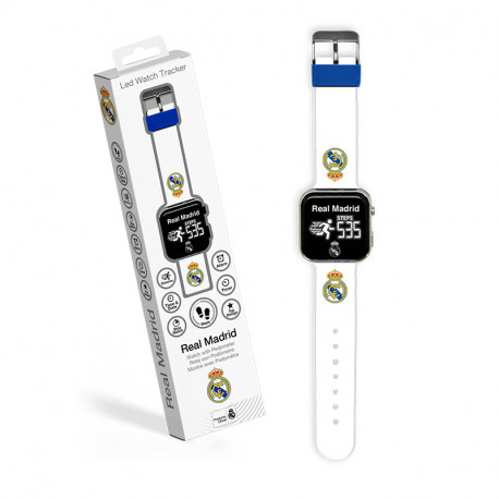 RELOJ LED CUENTA PASOS DISTANCIA Y CRONOMETRO REAL MADRID 