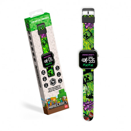 RELOJ LED CUENTA PASOS DISTANCIA Y CRONOMETRO MINECRAFT