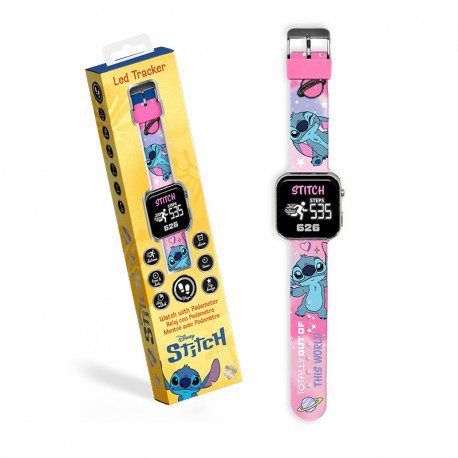 RELOJ LED CUENTA PASOS DISTANCIA Y CRONOMETRO STITCH