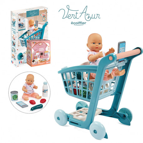 CARRITO COMPRA CON MUÑECO Y ACCESORIOS