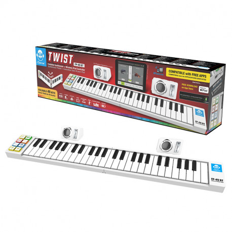 TECLADO PLEGABLE CON ALTAVOCES FP 49