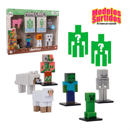 MINECRAFT TOPPEEZ EDICION ESPECIAL PK DE 8 CAJA DX