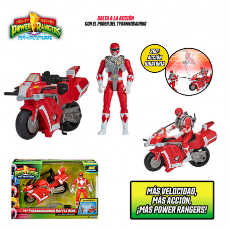 POWER RANGERS MOTO COMBATE CON FIGURA