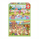PUZZLE 2x100P CAPYBARAS CAPYFUN