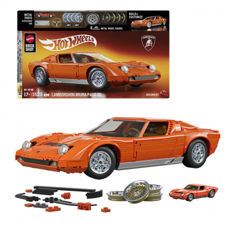 MEGA HOTWHEELS CONSTRUCCION PREMIUM LAMBORGINI 71 MIURA P400 SV