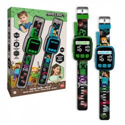 WALKIE TALKIE Y RELOJ 2 EN 1 SLIM MINECRAFT 