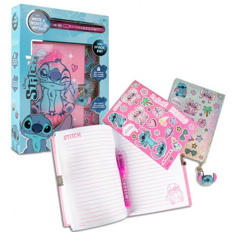 DIARIO CON BOLIGRAFO MAGICO STITCH 