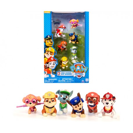 PATRULLA CANINA- MULTIPACK 6 FIGURAS BASICAS