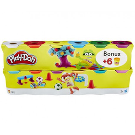 PLAYDOH PACK 6+6 BOTES