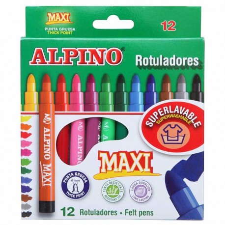 ALPINO MAXI ESTUCHE 12 ROTULADORES