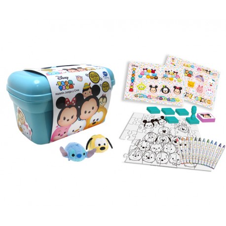 MALETIN JUEGA Y CREA TSUM TSUM+2 PELUCHES