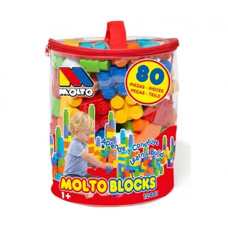 BOLSA ROSA BLOCKS 80 PCS