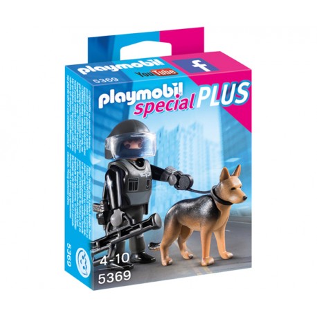 POLICIA ESPECIAL CON PERRO