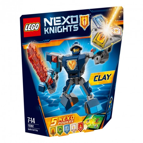 NEXO KNIGHTS CLAY CON ARMADURA DE COMBATE