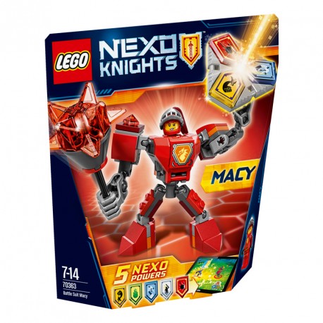 NEXO KNIGHTS MACY CON ARMADURA DE COMBATE