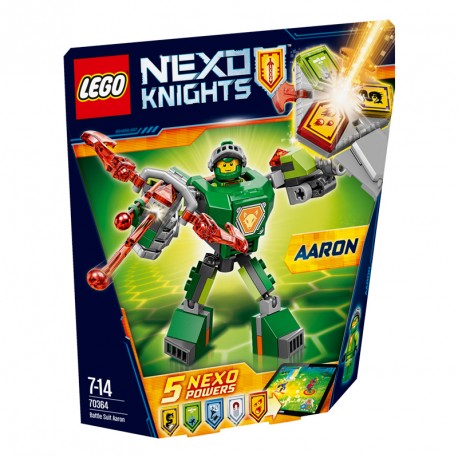 NEXO KNIGHTS AARON CON ARMADURA DE COMBATE