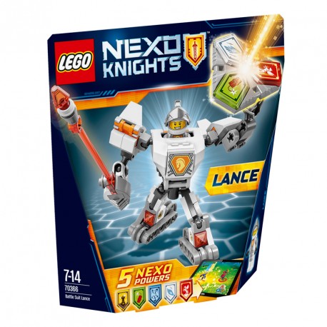 NEXO KNIGHTS LANCE CON ARMADURA DE COMBATE