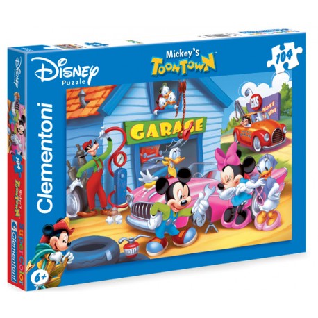 PUZZLE EL GARAJE DE MICKEY MOUSE (104 PIEZAS)