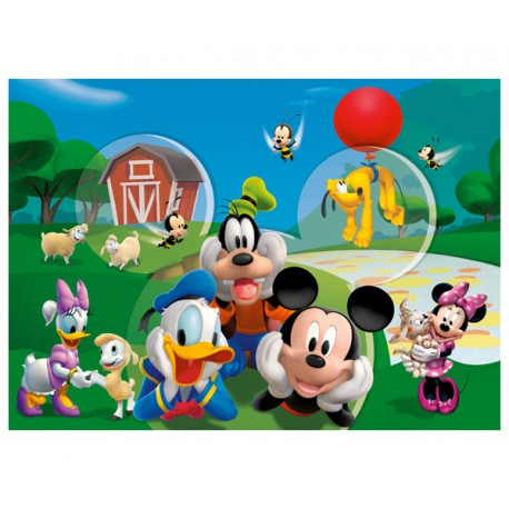 Clementoni 27859 Puzzle infantil 104 piezas La Granja de Mickey Mouse 