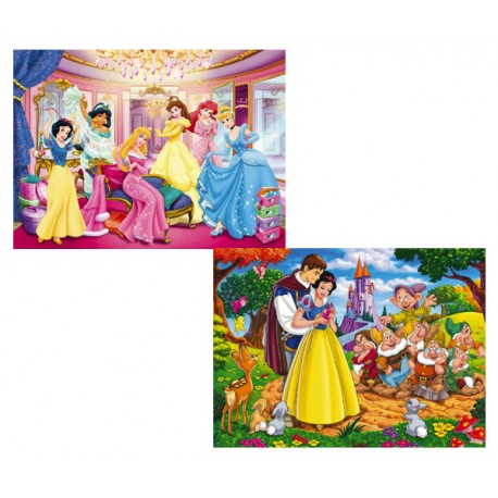 2 PUZZLES PRINCESAS DISNEY (60 PIEZAS)