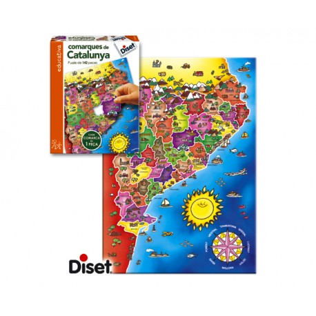 PUZZLE COMARQUES DE CATALUNYA (142 PIECES) - CATALÁN