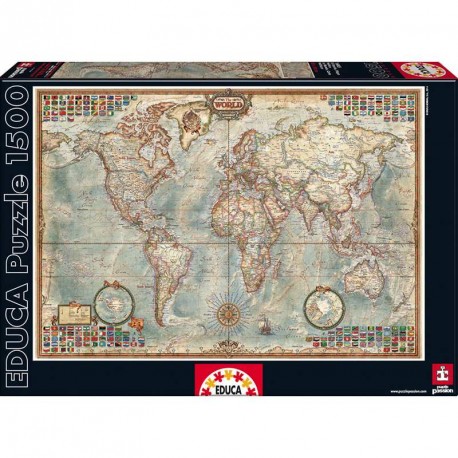 PUZZLE 1500P EL MUNDO MAPA POLITICO