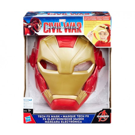 CAPITAN AMERICA IRON MAN MASCARA ELECTRONICA