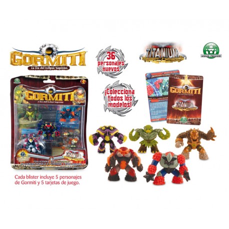 GORMITI TITANIUM (PACK 5 FIGURAS)