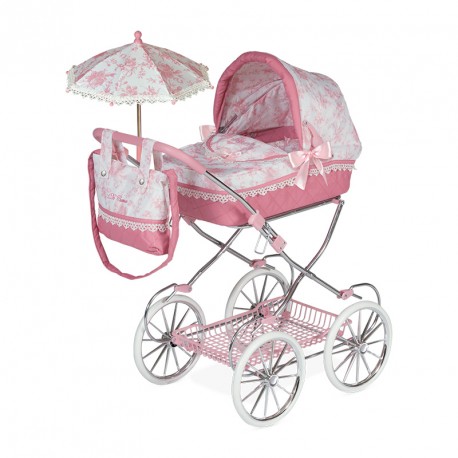 COCHE DE MUÑECA CROMADO Y PLEGABLE DANIELA