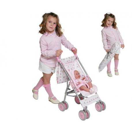 SILLA MUÑECA GRANDE PLEGABLE CAJA + BOLSO DULCE