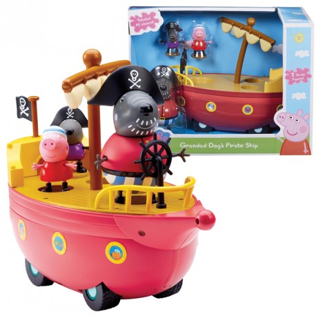 PEPPA PIG BARCO PIRATA DEL ABUELO DOG