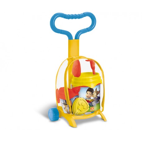 TROLLEY PAW PATROL CUBO MOLDE Y REGADERA