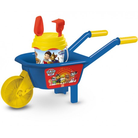 CUBO CARRETILLA PAW PATROL MOLDE Y REGADERA