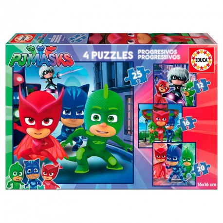 PUZZLE 12-16-20-25P PROGRESIVOS PJMASKS