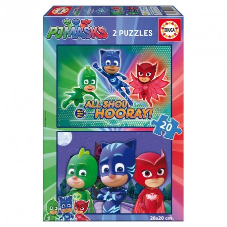 PUZZLE 2X20P PJMASKS