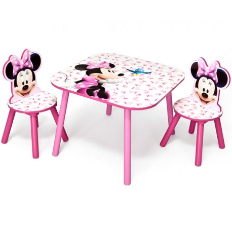 MINNIE MOUSE MESA Y 2 SILLAS