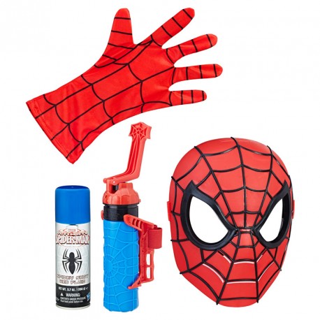 SPIDERMAN ROLE PLAY MASCARA LANZA REDES ROJA