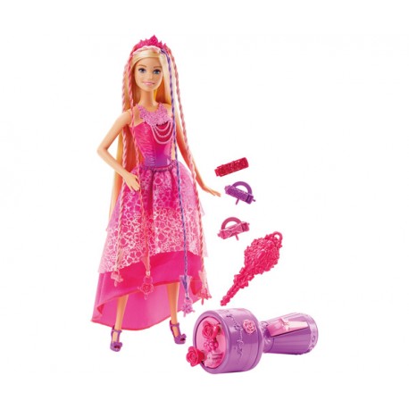 BARBIE PRINCESA REINO DE LOS PEINADOS MAGICOS