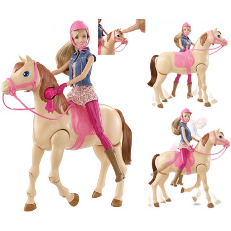 BARBIE MONTA A CABALLO